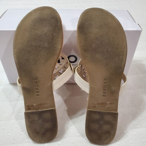 Report Genie Sandals in Bone Size 9.5 - Picture 5 of 8